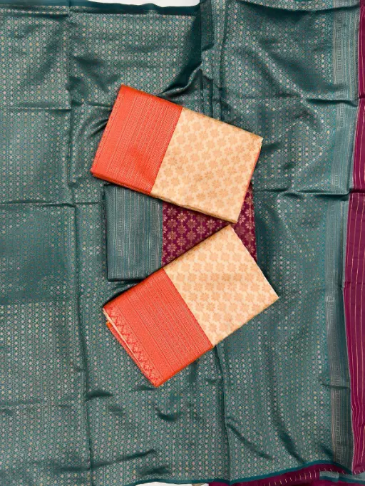 KP-R Creation KP R 220 Soft Lichi Silk Saree Collection - Image 6