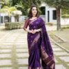 KP-R Design KP-R 128 Creation Wholesale Soft Lichi Silk Saree