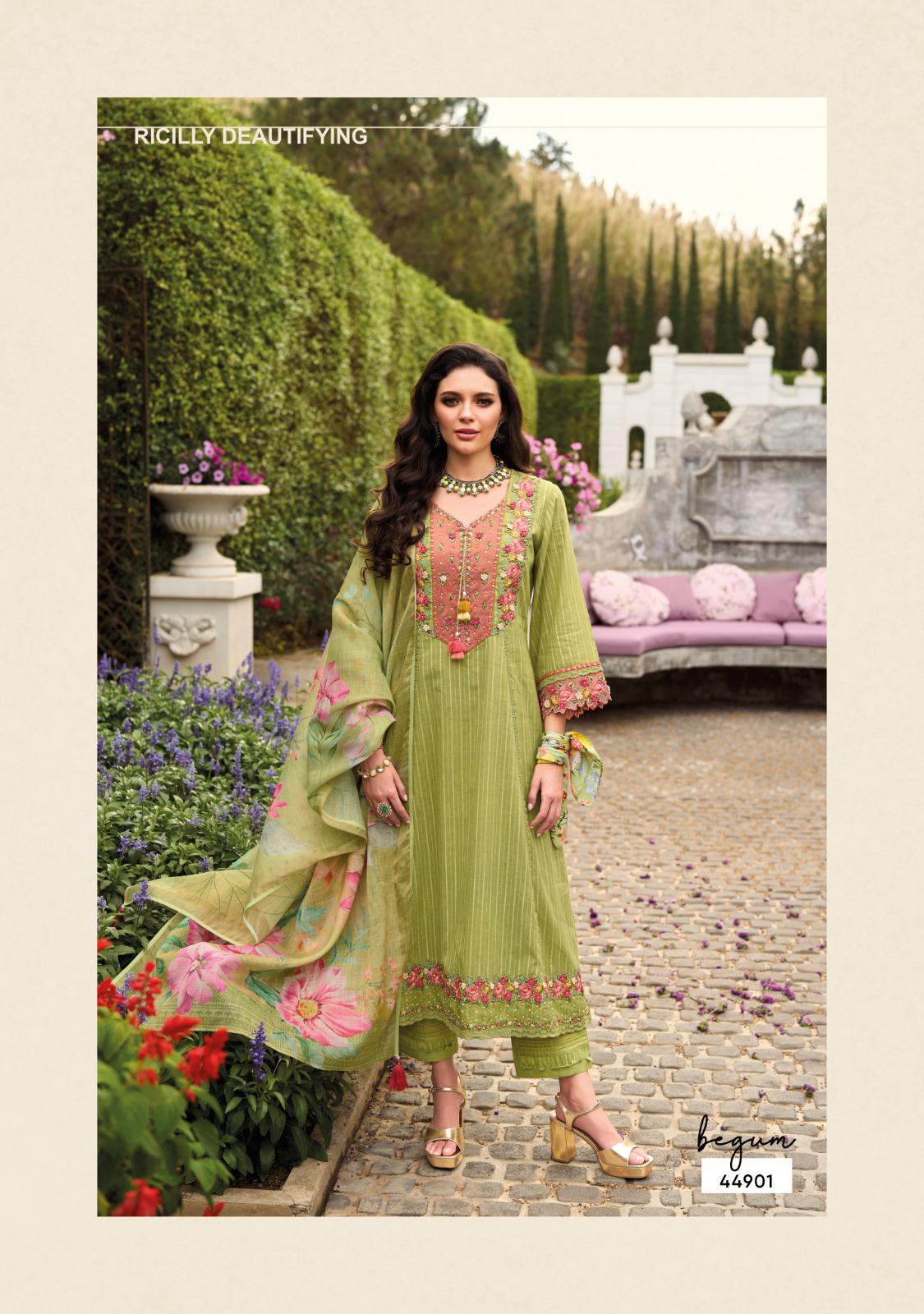 Kailee Fashion Begum Vol-07 A Wholesale Cotton Salwar Kameez - Image 2