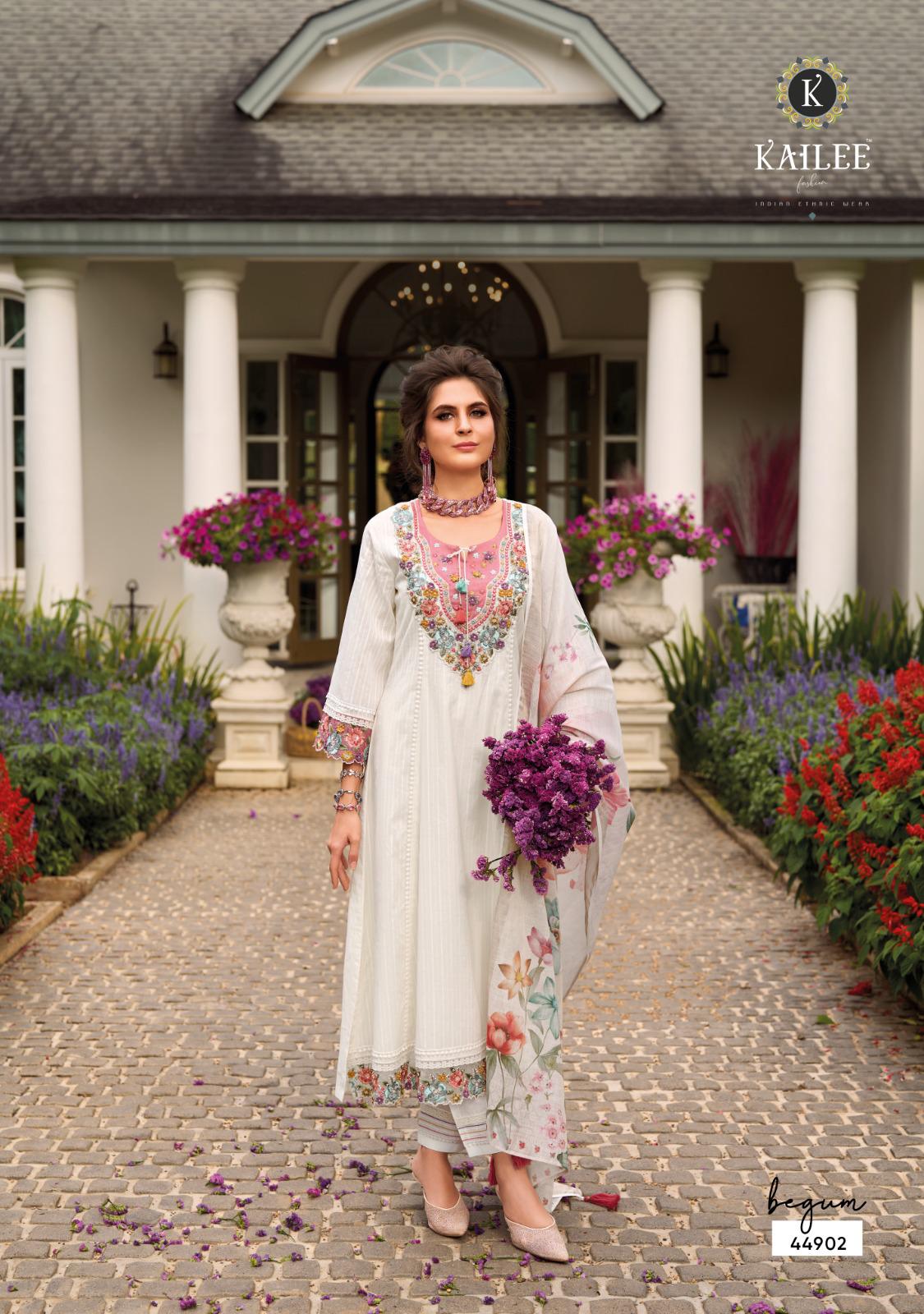 Kailee Fashion Begum Vol-07 A Wholesale Cotton Salwar Kameez - Image 3