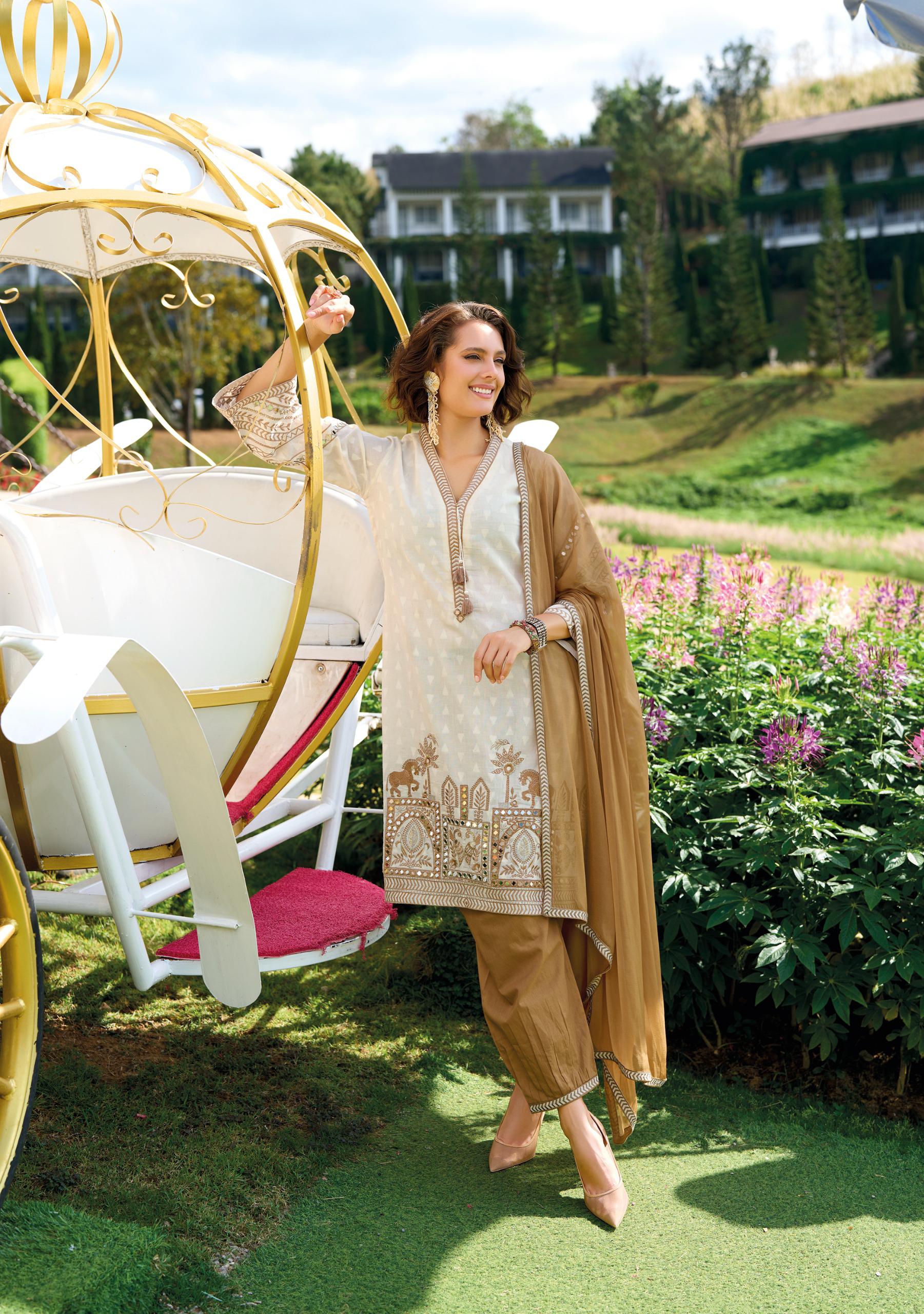 Kailee Fashion Sehra Designer Readymade Cotton Salwar Suit Collection - Image 2