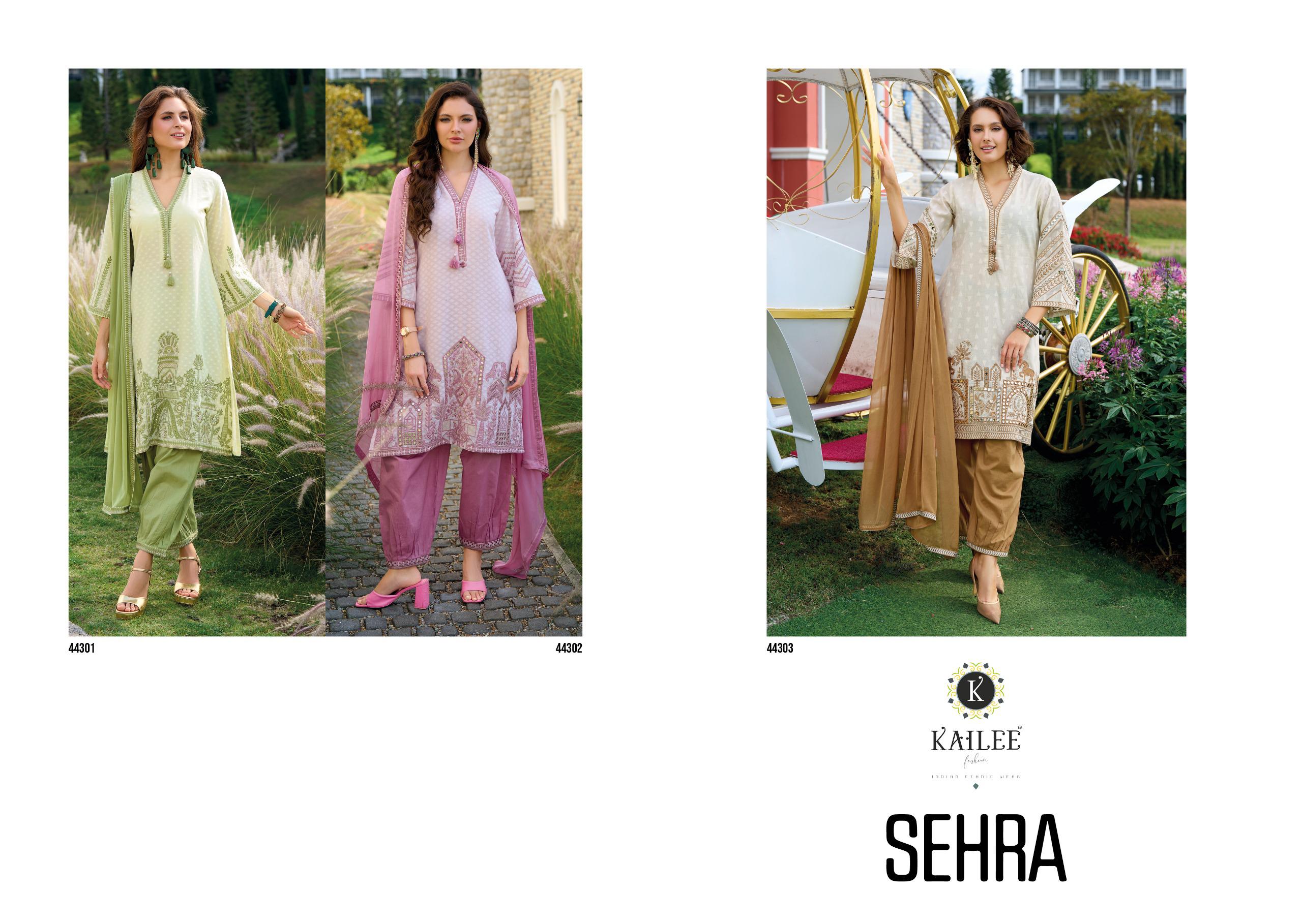 Kailee Fashion Sehra Designer Readymade Cotton Salwar Suit Collection - Image 5