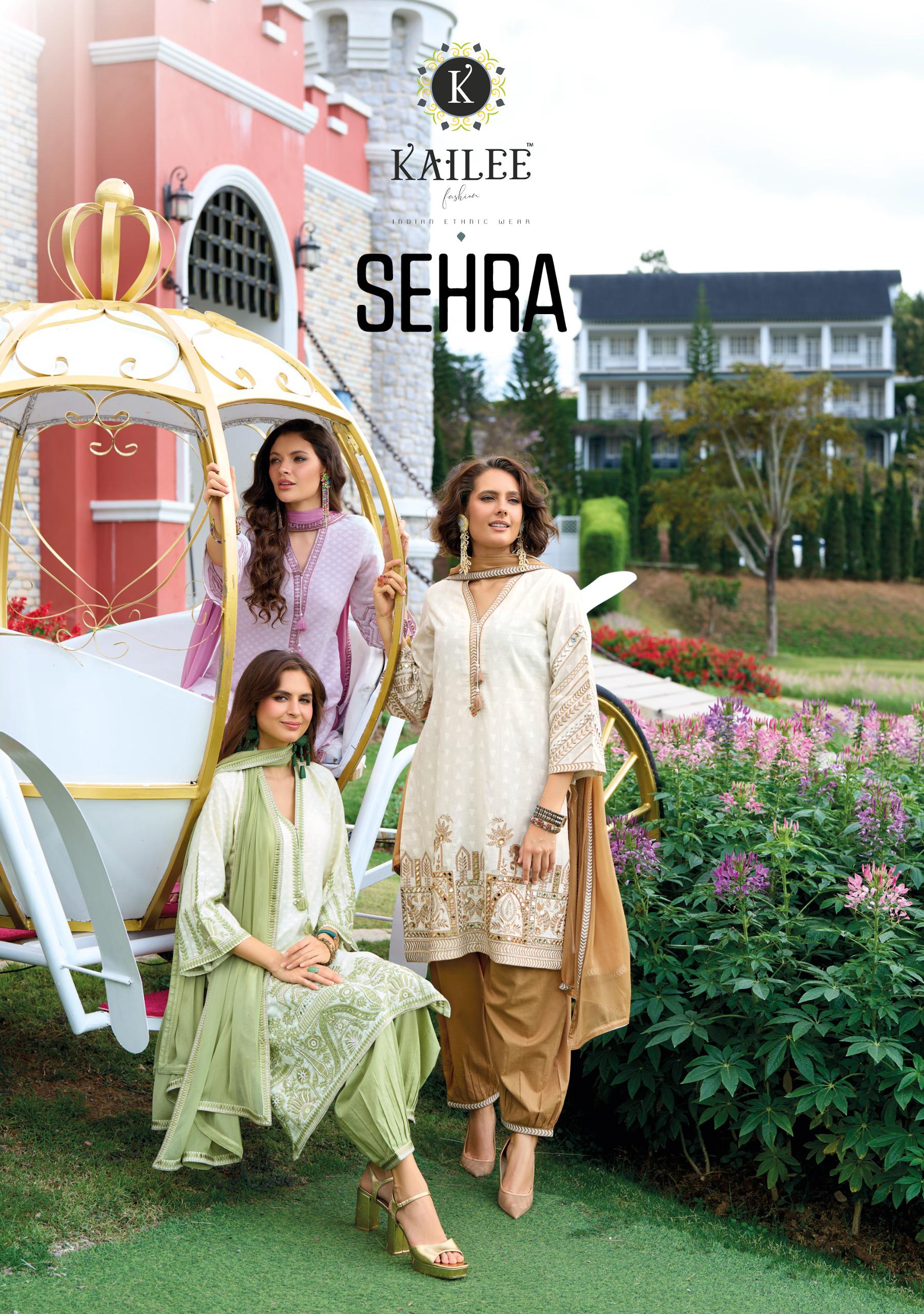 Kailee Fashion Sehra Designer Readymade Cotton Salwar Suit Collection