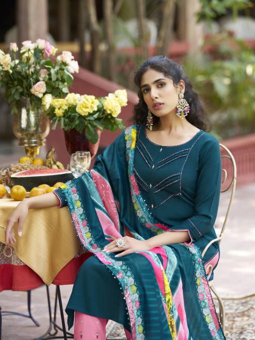 Karissa Vidisha Vol-9 Wholesale Rayon Kurti With Bottom Dupatta Catalog - Image 8