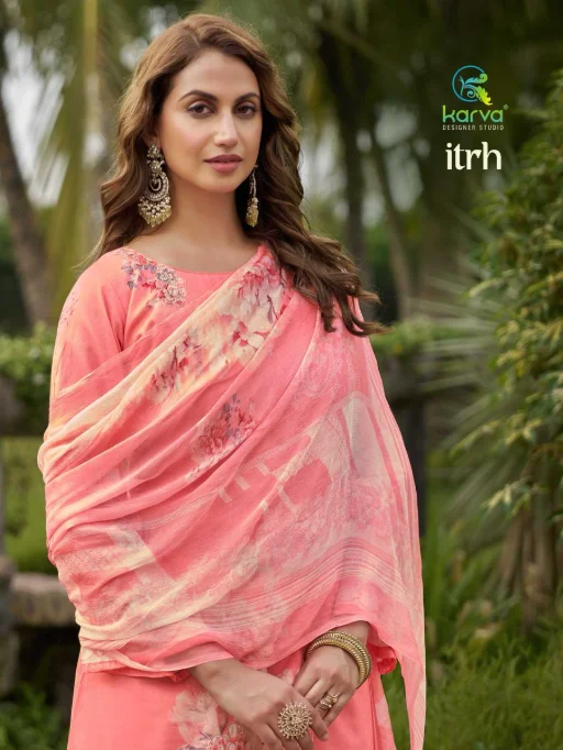 Karva Designer Studio ITRH Wholesale Pure Lawn Cotton Salwar Suit