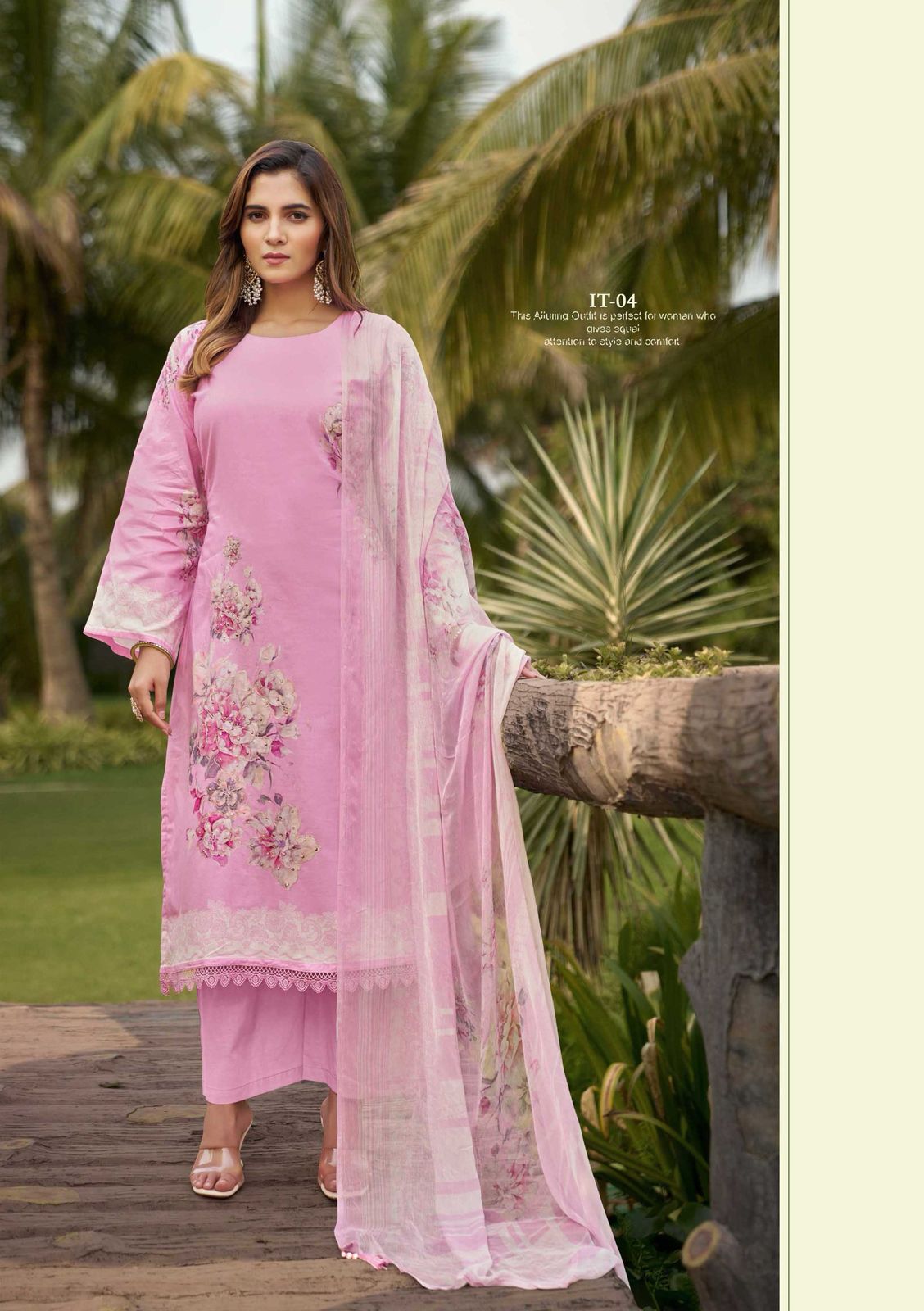Karva Designer Studio ITRH Wholesale Pure Lawn Cotton Salwar Suit - Image 5