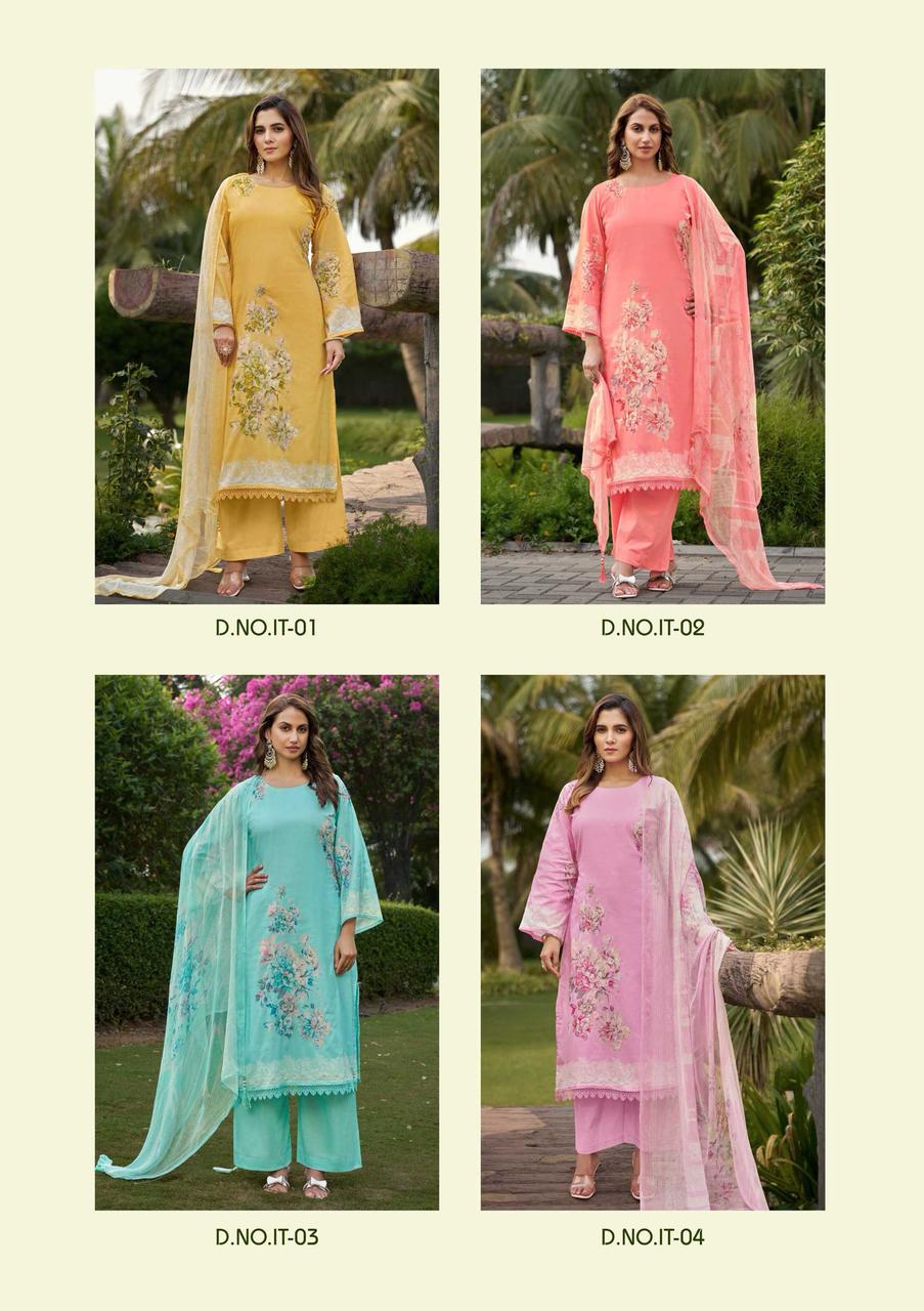Karva Designer Studio ITRH Wholesale Pure Lawn Cotton Salwar Suit - Image 7
