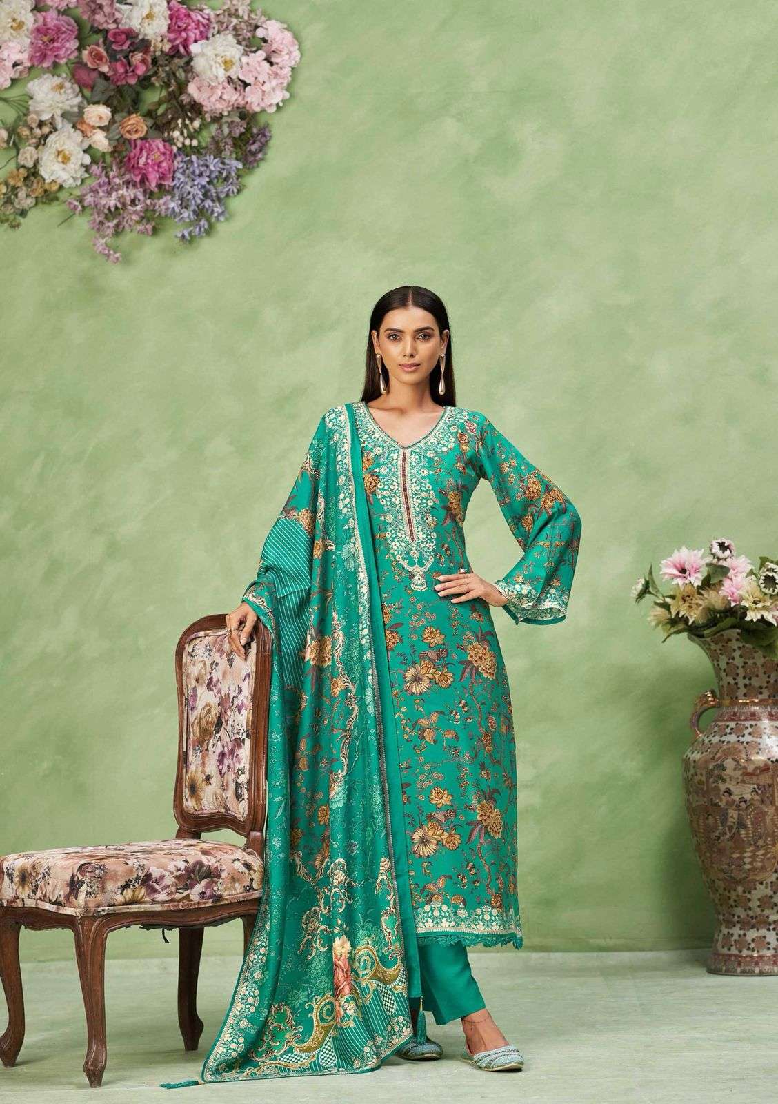 Karva Designer Studio Surkh VOL 2 Viscose Wholesale Salwar Kameez - Image 3