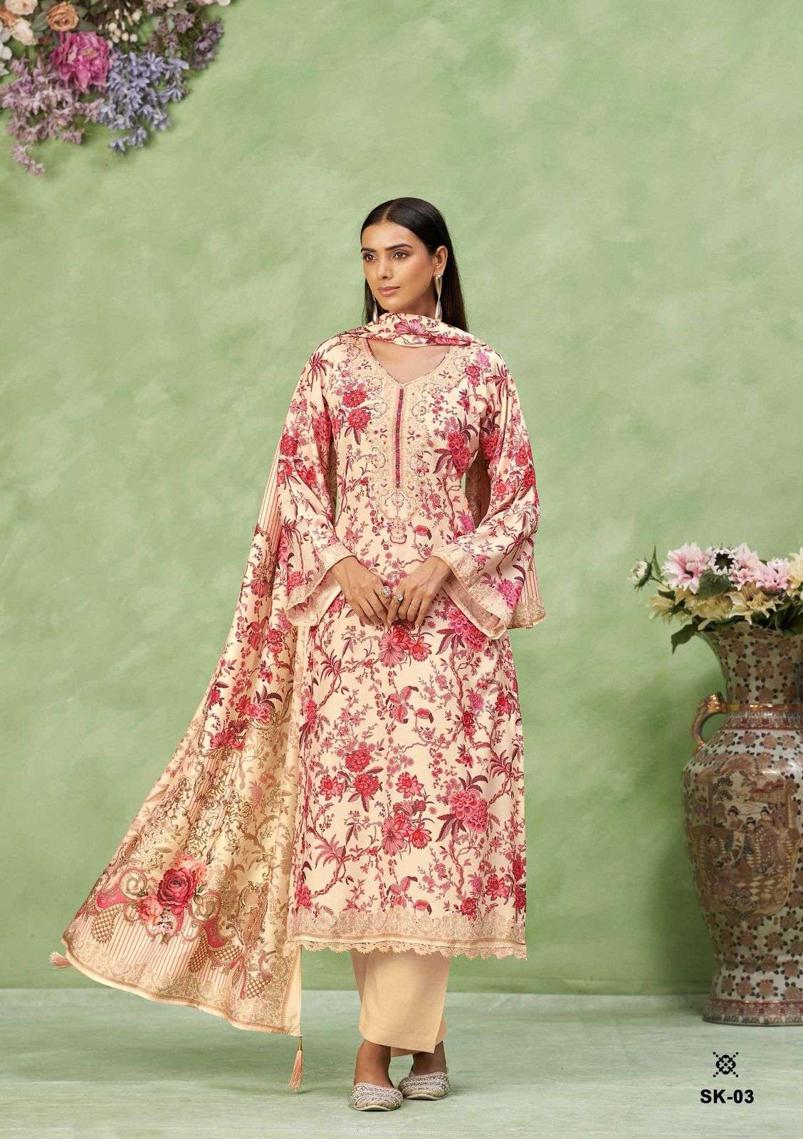 Karva Designer Studio Surkh VOL 2 Viscose Wholesale Salwar Kameez - Image 4