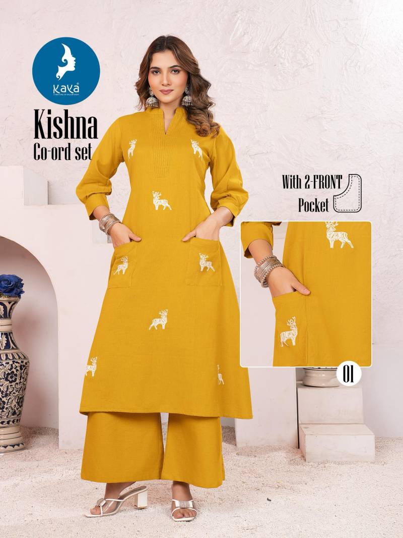 Kaya Kishna Cotton Flex Fancy Co-Ord Set Collection - Image 4