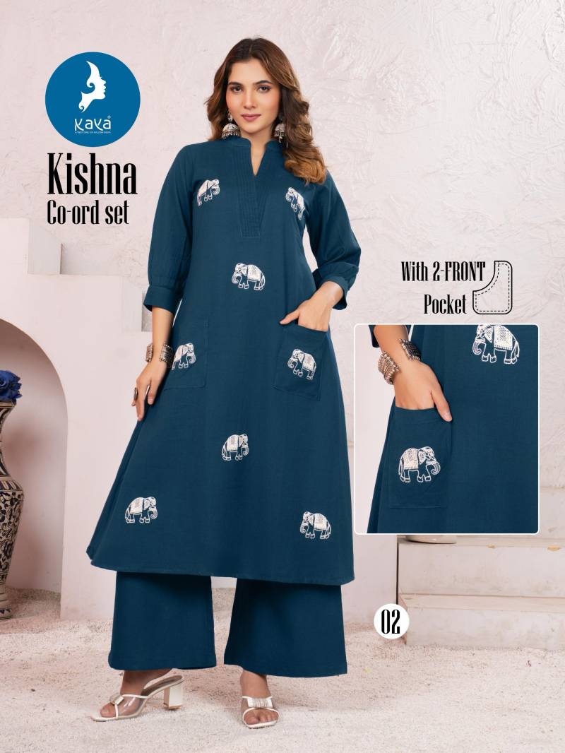Kaya Kishna Cotton Flex Fancy Co-Ord Set Collection - Image 2
