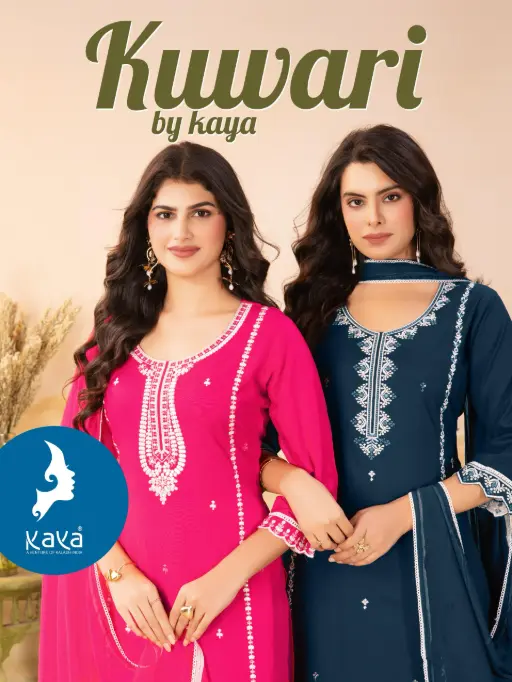 Kaya Kurti Kuwari Wholesale Rayon Kurti With Bottom Dupatta Collection