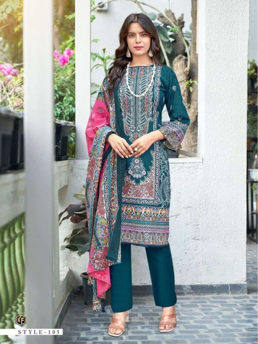 Keval Fab Jazmin Cotton Digital Print Wholesale Salwar Suit Catalog - Image 6