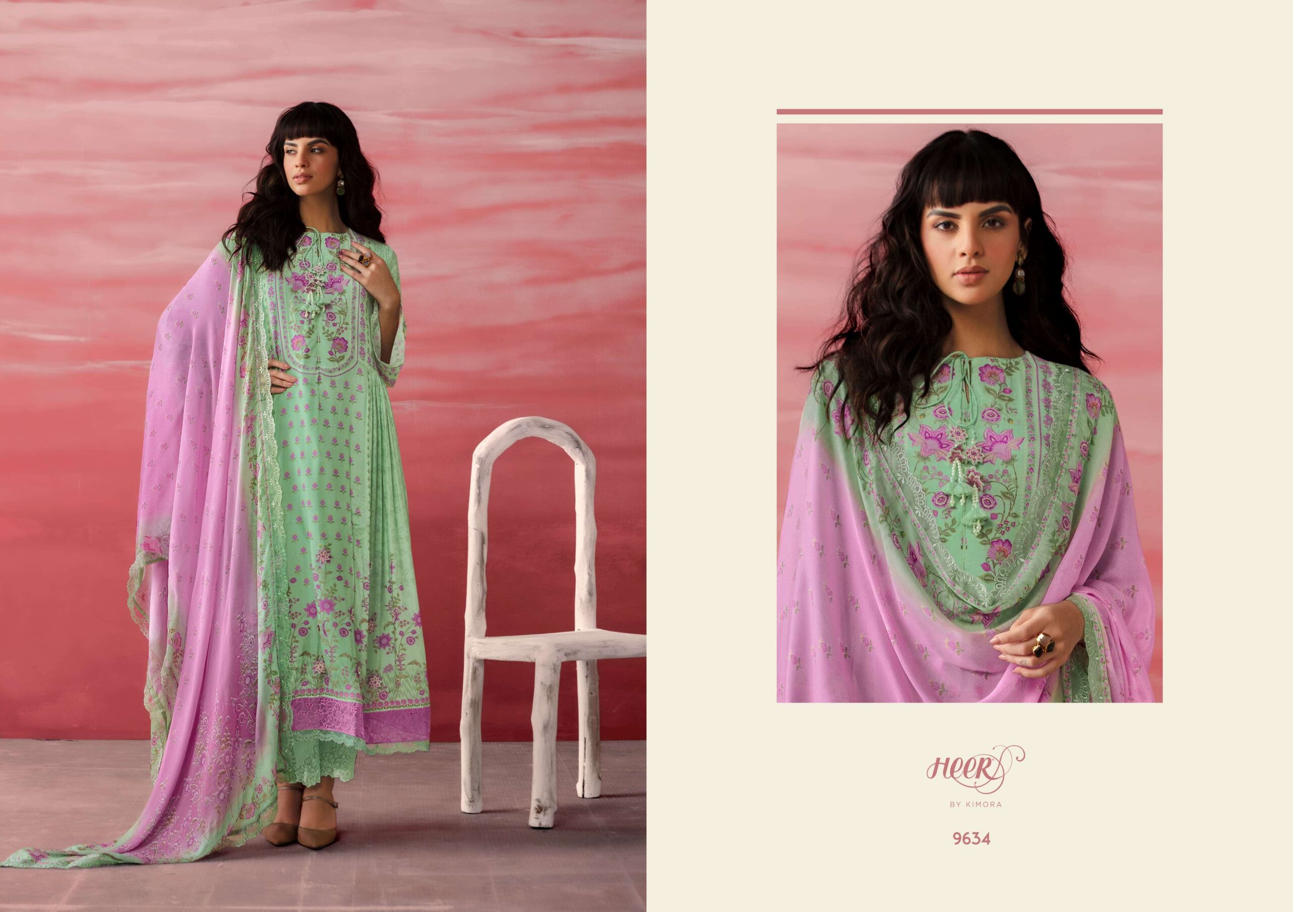 Kimora Fashion Jimmy Muslin Heavy Designer Salwar Suit Catalog — Wholesale Salwar Suits, Kimora wholesale from Surat — view 10
