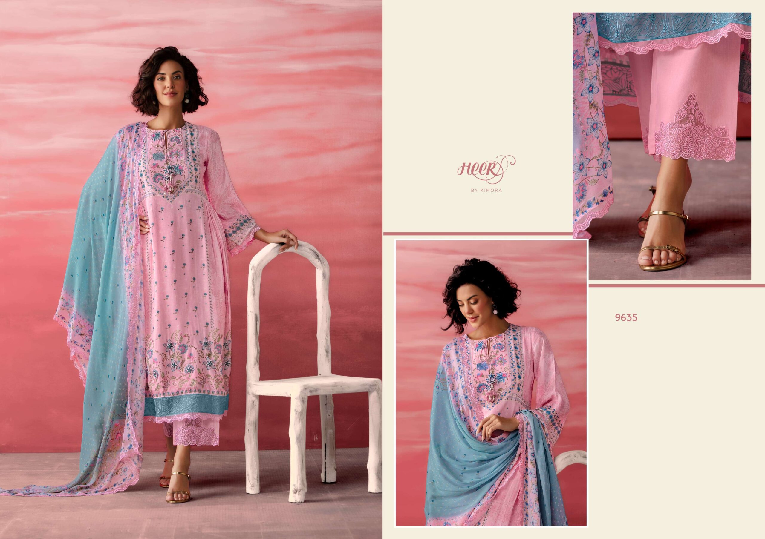 Kimora Fashion Jimmy Muslin Heavy Designer Salwar Suit Catalog — Wholesale Salwar Suits, Kimora wholesale from Surat - Gallery Image 2