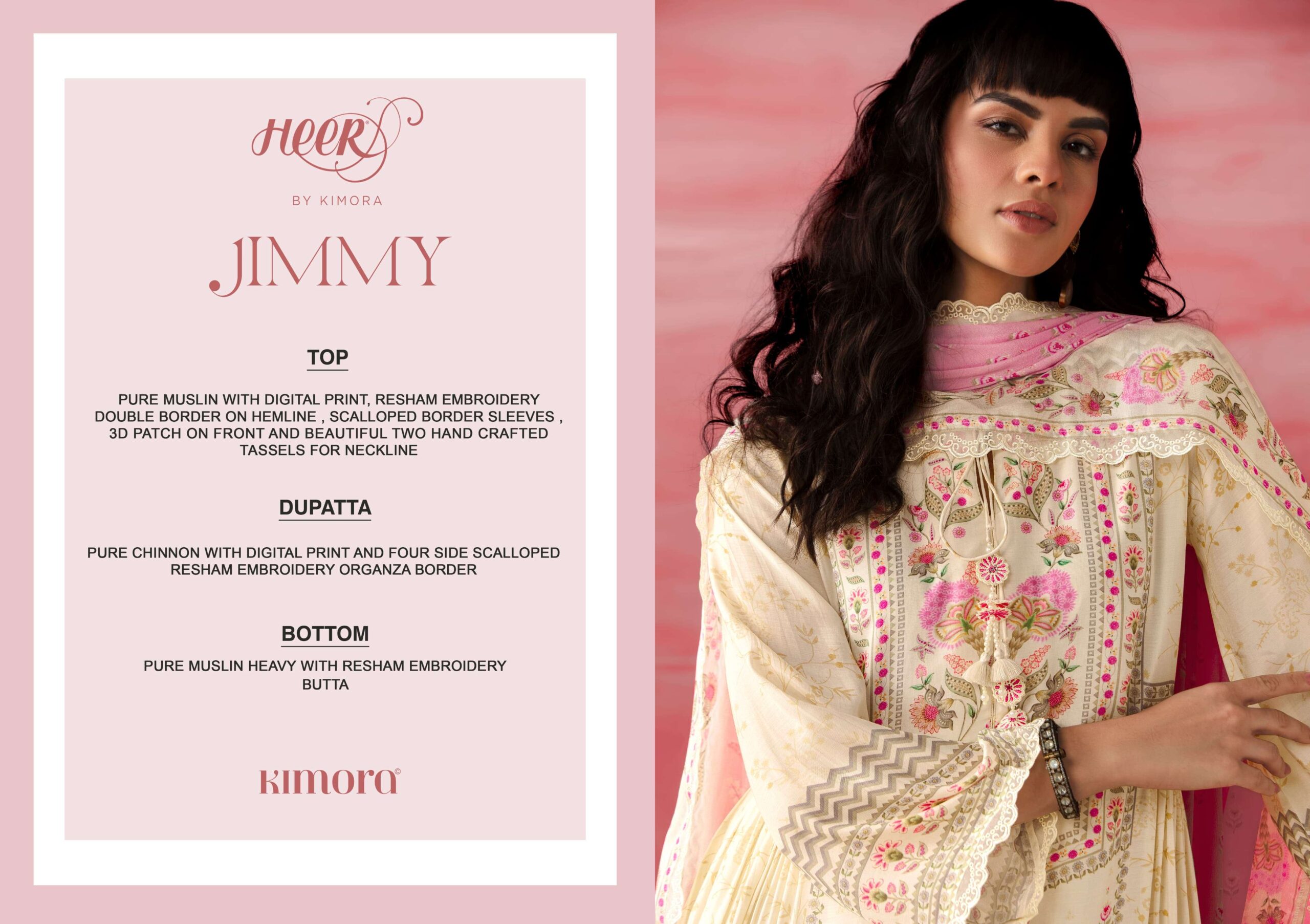 Kimora Fashion Jimmy Muslin Heavy Designer Salwar Suit Catalog — Wholesale Salwar Suits, Kimora wholesale from Surat - Gallery Image 5