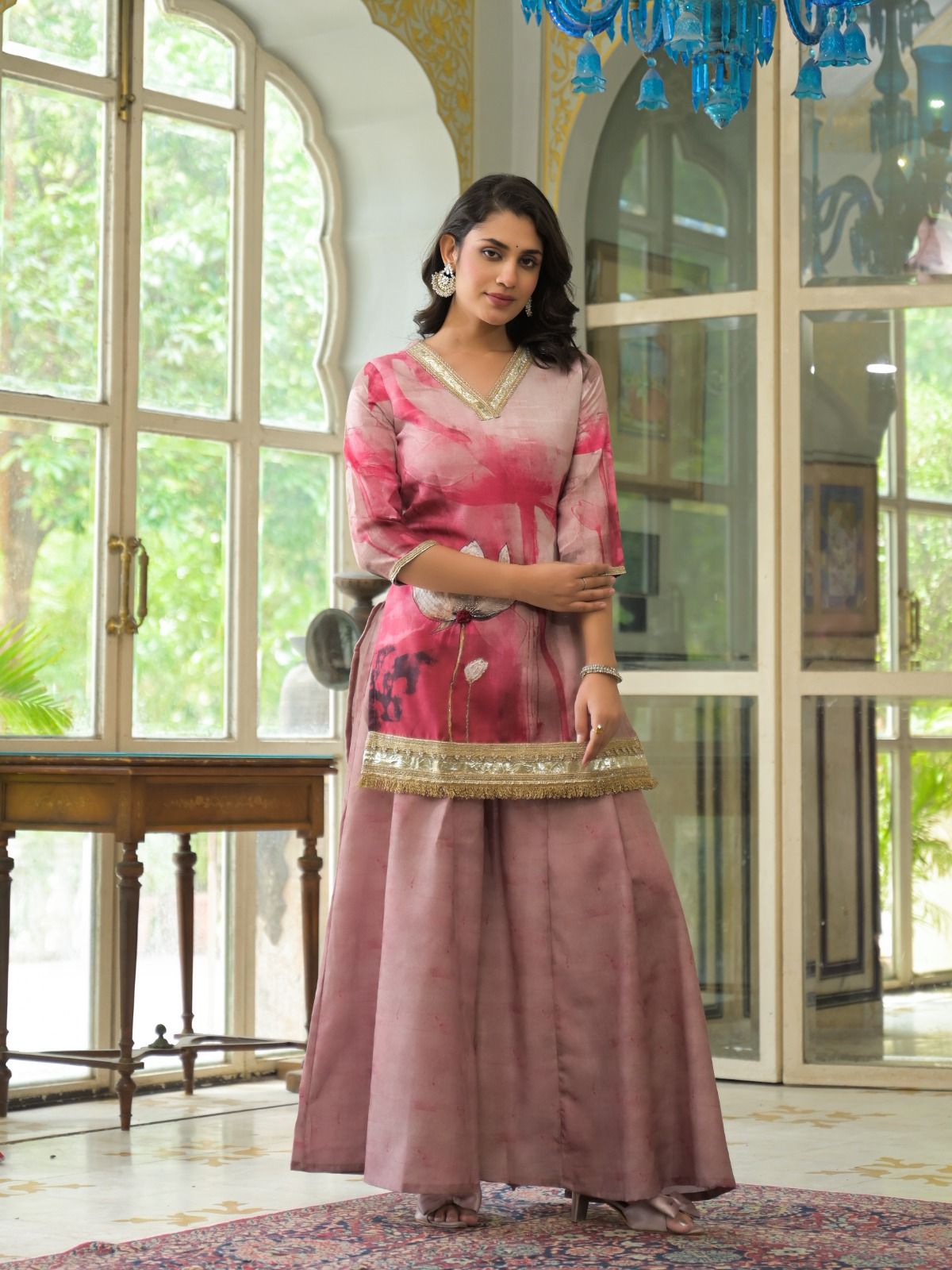 Label Khoj Khazana Linen Readymade Wolesale Sharara Suit Collection - Image 3