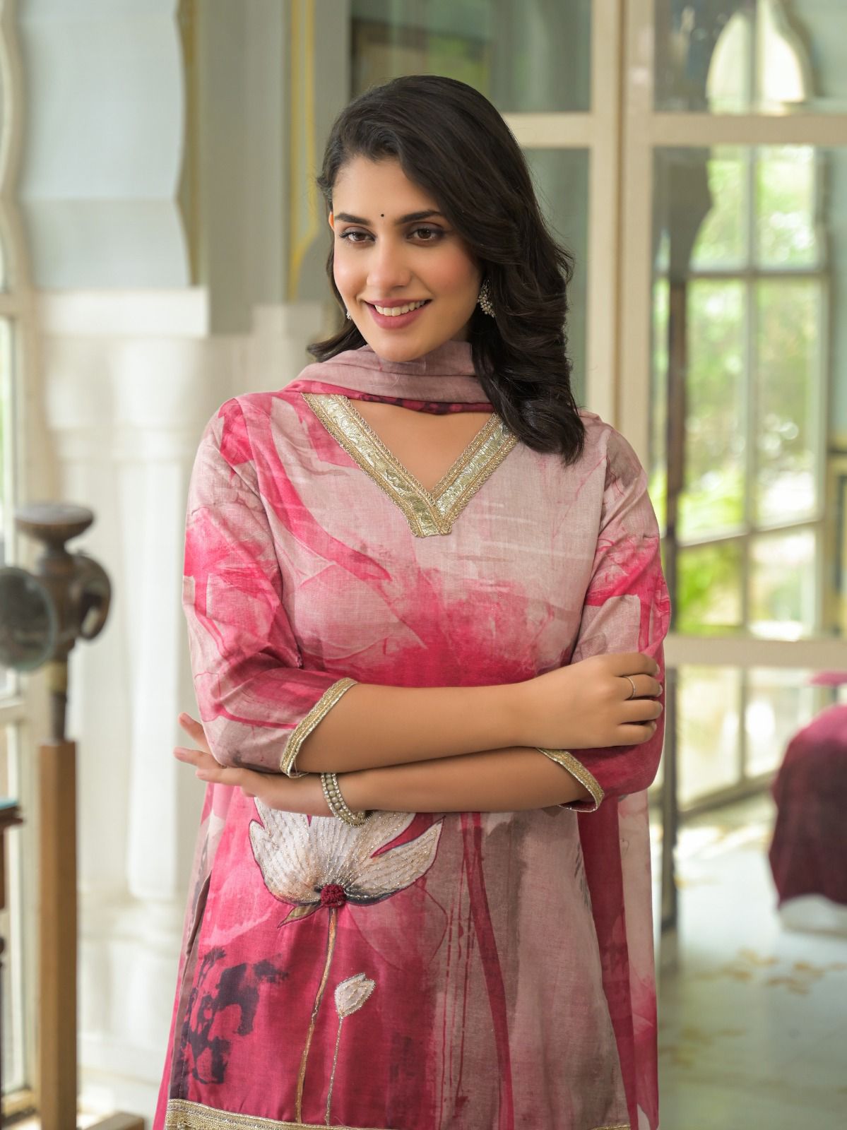 Label Khoj Khazana Linen Readymade Wolesale Sharara Suit Collection - Image 2