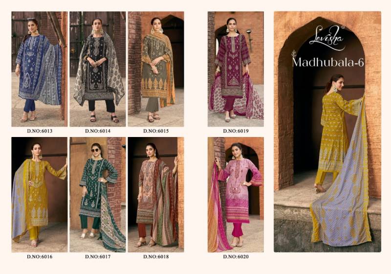 Levisha Madhubala 6 Wholesale Cotton Salwar Suit Collection - Image 9