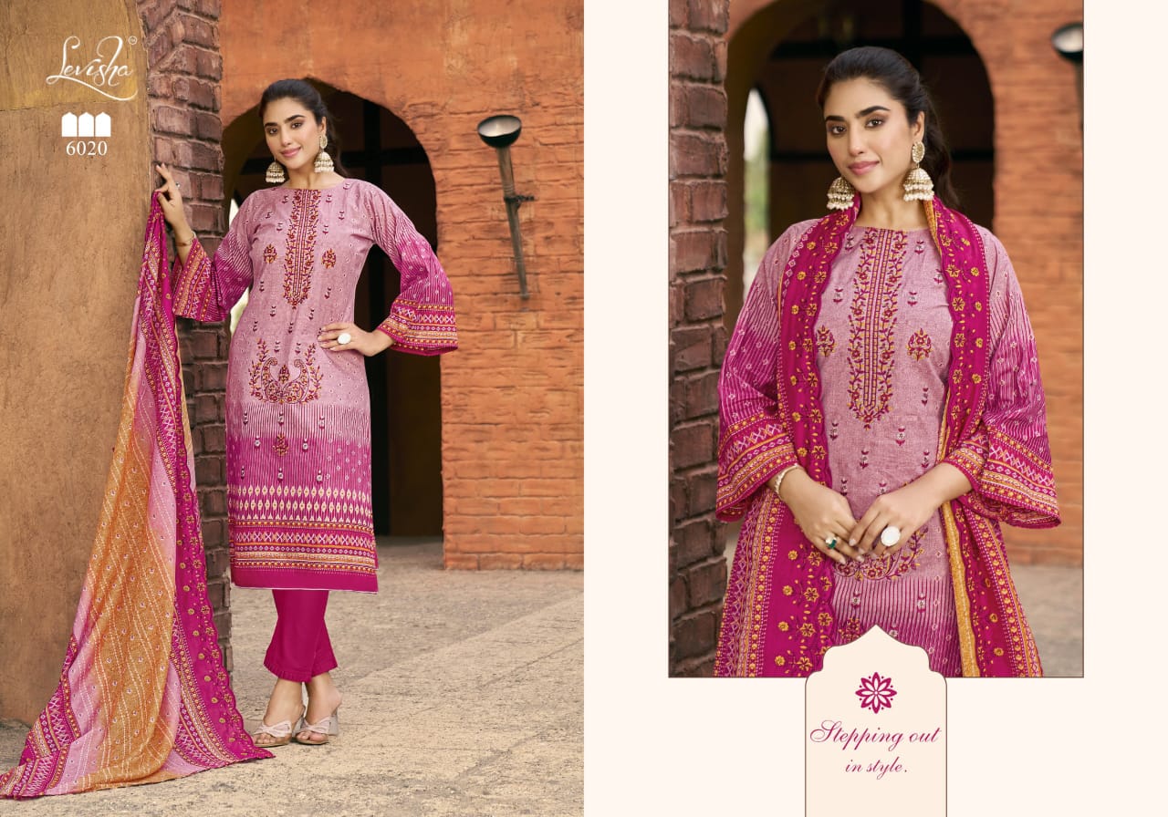 Levisha Madhubala 6 Wholesale Designer Cotton Salwar Kameez - Image 9
