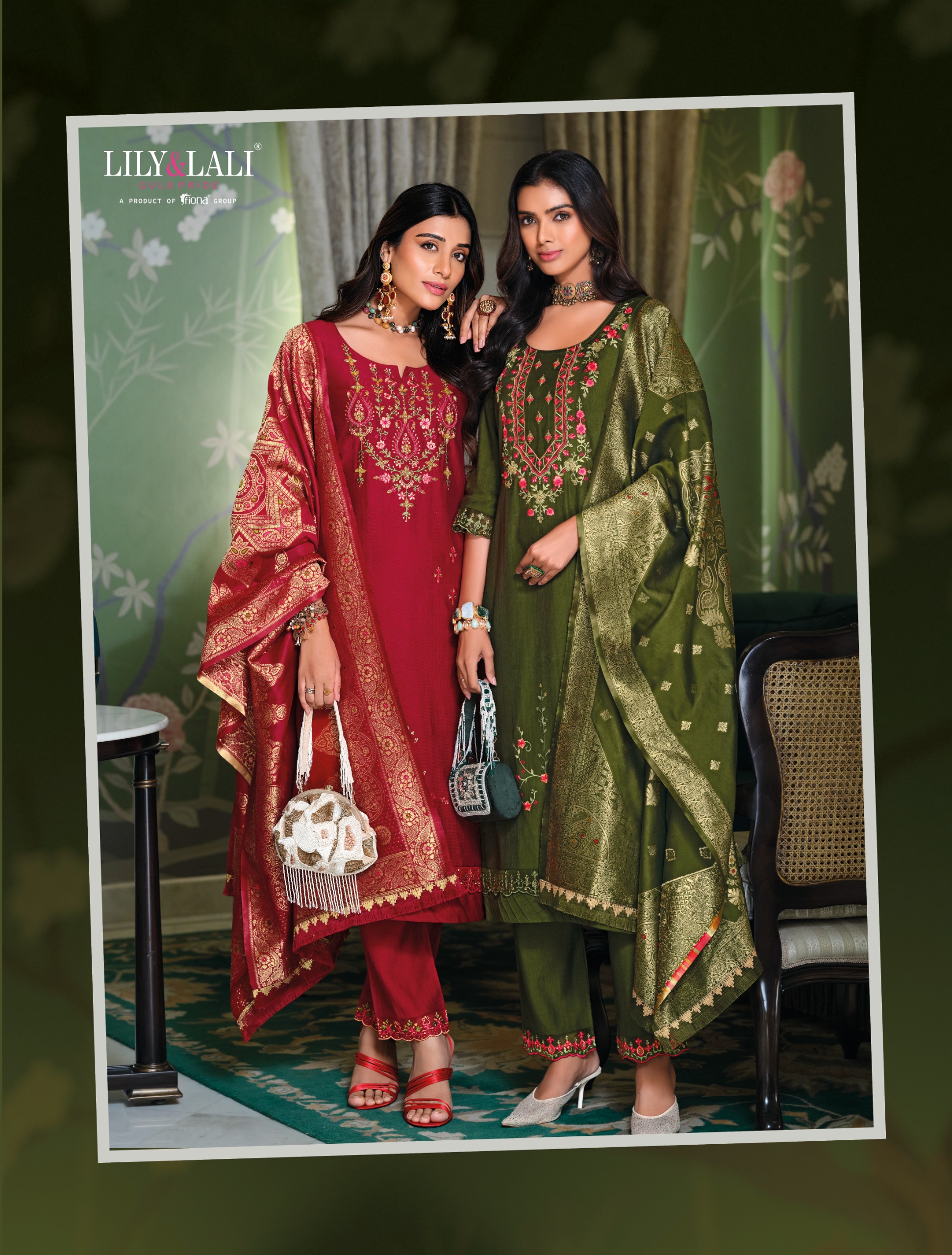 Lily & Lali Hasmeena Vol 5 Wholesale Viscose Kurti With Bottom Dupatta Catalog - Image 8