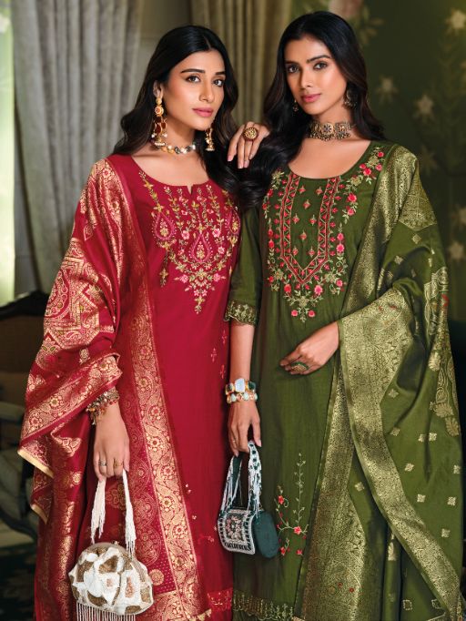 Lily & Lali Hasmeena Vol 5 Wholesale Viscose Kurti With Bottom Dupatta Catalog