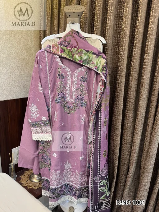 Maria.B D.No 1001 & 1002 Wholesale Readymade Cotton Pakistani Suit Collection