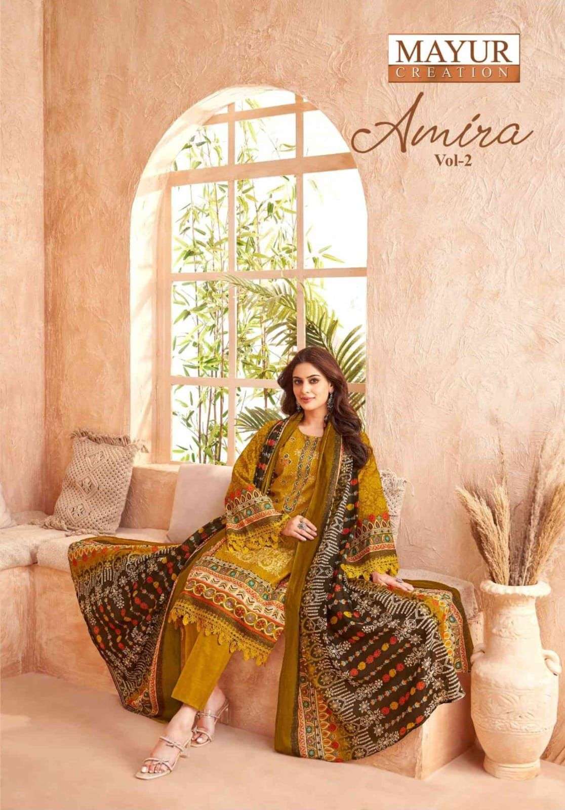 Mayur Creation Amira Vol 2 Karachi Wholesale Cotton Salwar Suit