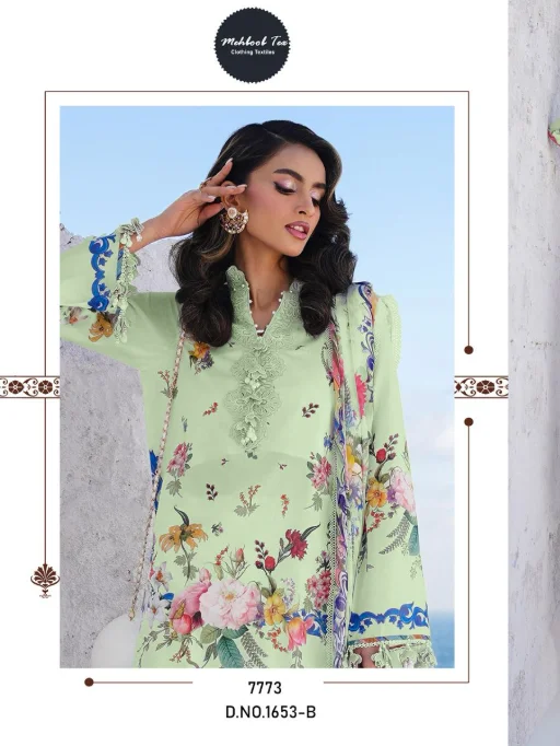 Mehbob Tex Cotton Printed Pakistani Suit Wholesale Collection - Image 2