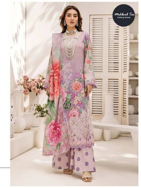 Mehboob Tex 1528 And 1530 Chiffon Pakistani Suits Collection (1)