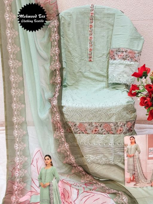 Mehmood Tex M 63 Wholesale Cambric Heavy Cotton Pakistani Suit