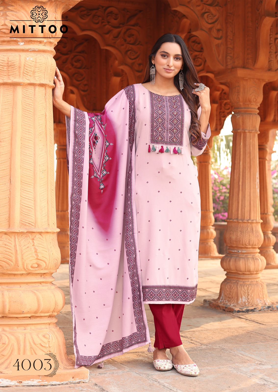 Mittoo Colordrop Wholesale Rayon Kurti With Botoom Dupatta - Image 5