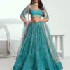 Narayani Fashion Chandrakala-7001 Rama Green Wholesale Lehenga Choli Collection