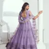 Narayani Fashion Chandrakala Lavender Wholesale Lehenga Choli