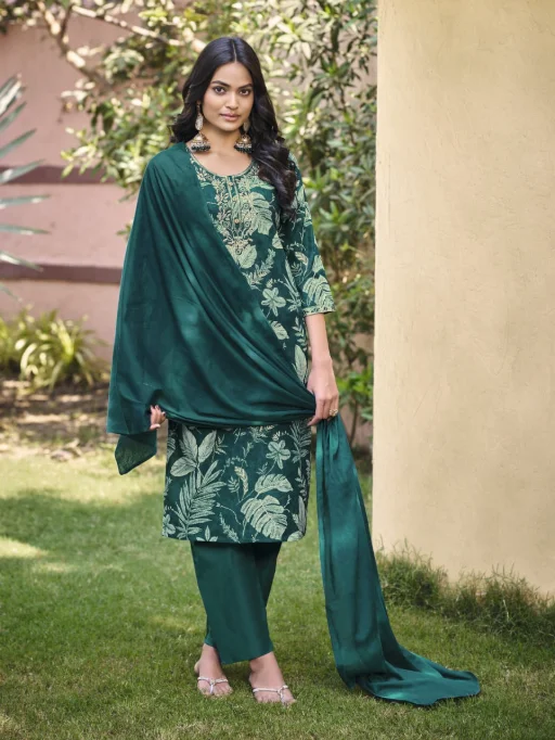 OSSM Sunshine Cotton Flex Printed Kurti Bottom Dupatta Collection - Image 6