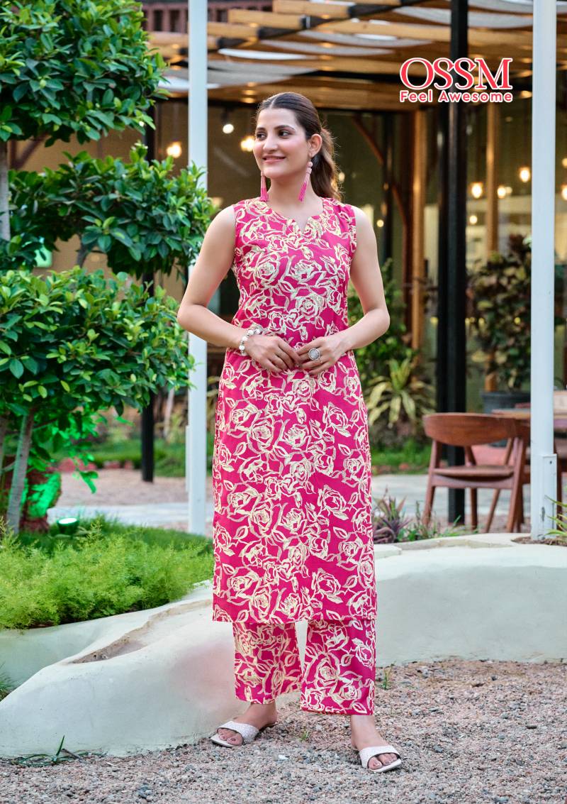 Ossm Summer Threads Vol 3 Cotton Printed Co Ord Set Collection