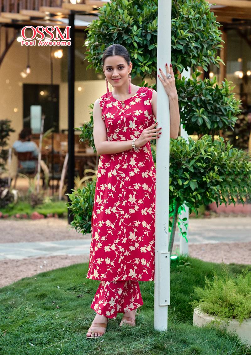 Ossm Summer Threads Vol 3 Cotton Printed Co Ord Set Collection - Image 3