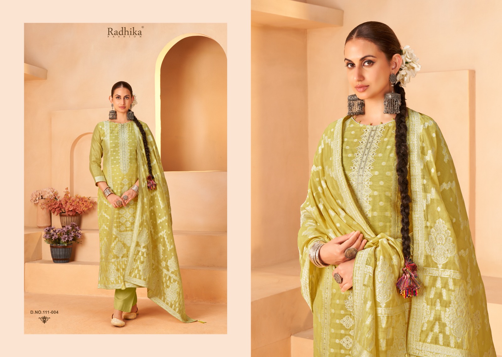 Radhika Fashion Banarashi Adah-5 Wholesale Cotton Salwar Suit - Image 3