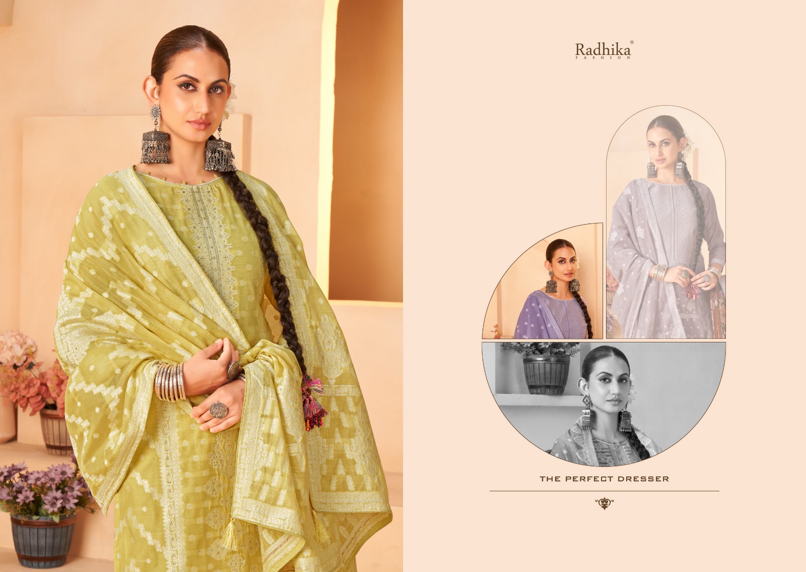 Radhika Fashion Banarashi Adah-5 Wholesale Cotton Salwar Suit - Image 5