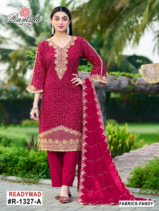 Ramsha R-1327 NX Pakistani Designer Salwar Suit Wholesale Collection