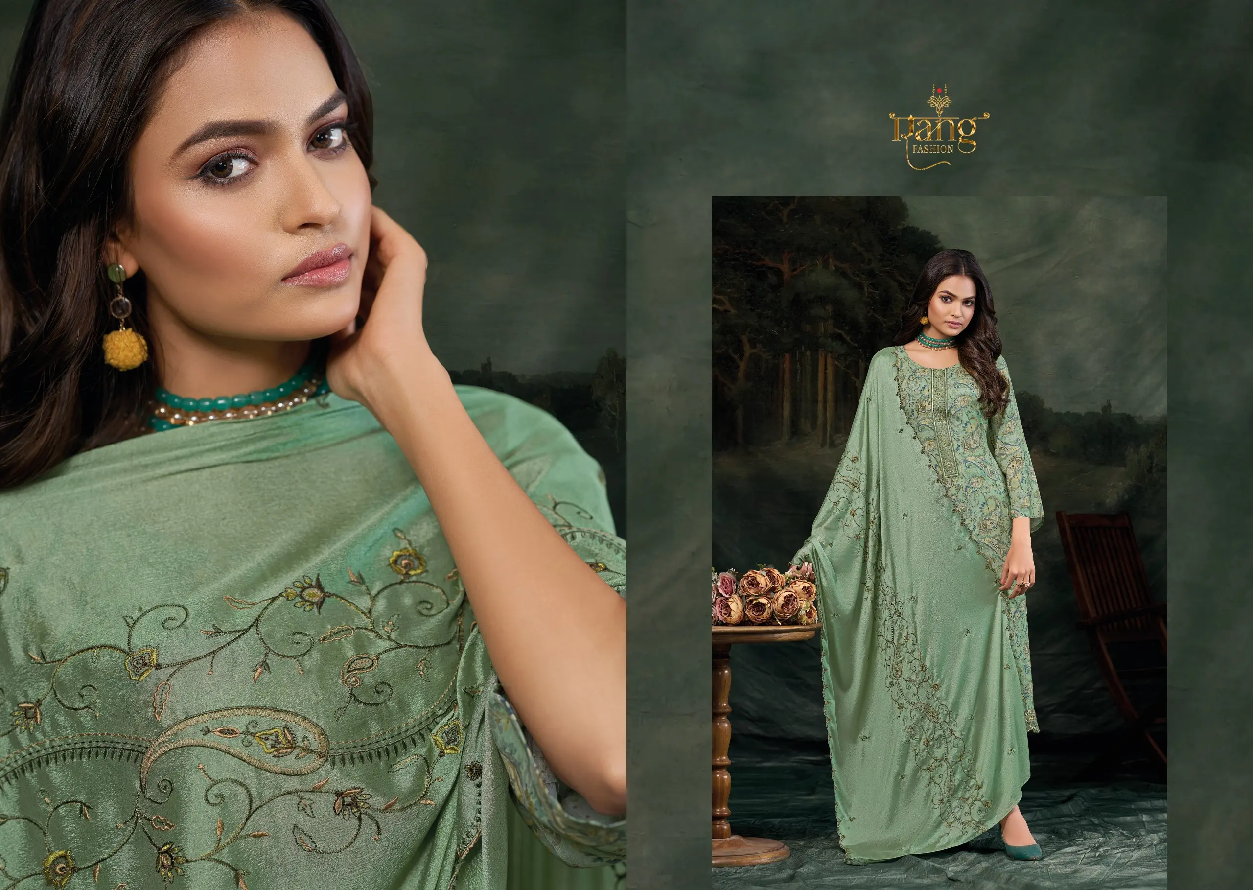 Rang Fashion Nivori Wholesale Viscose Muslin Salwar Kameez - Image 3