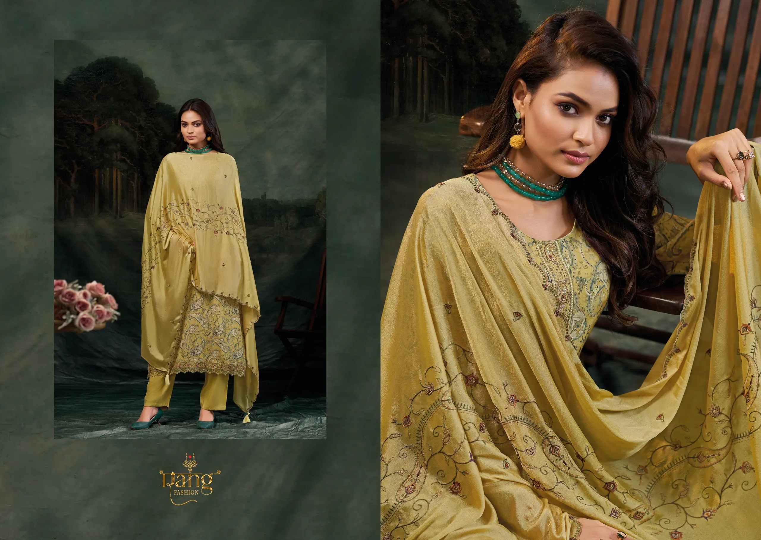 Rang Fashion Nivori Wholesale Viscose Muslin Salwar Kameez - Image 4