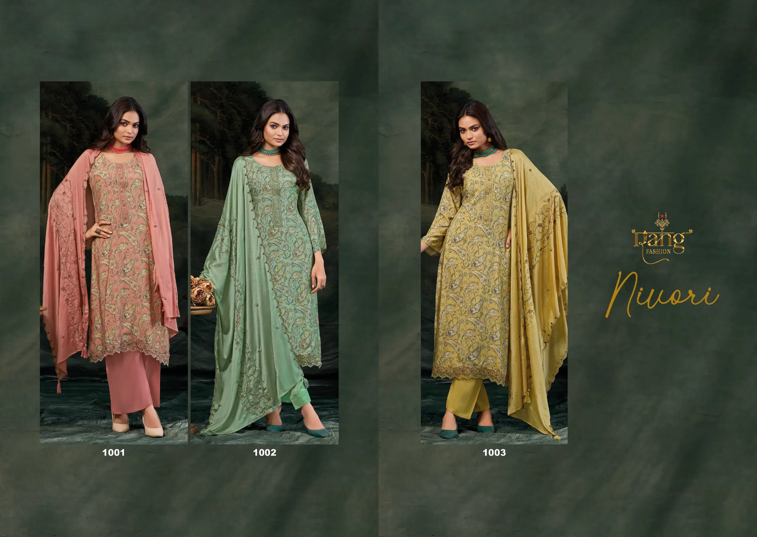 Rang Fashion Nivori Wholesale Viscose Muslin Salwar Kameez - Image 5