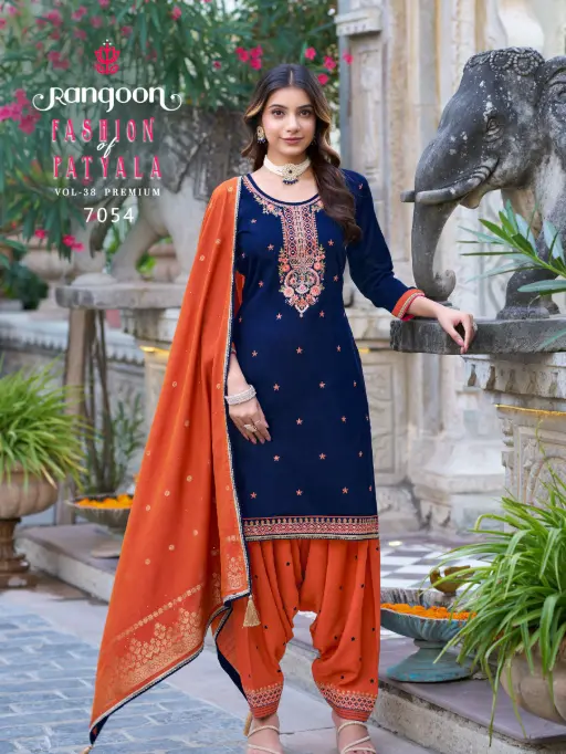 Rangoon Fashion Vol 38 Premium Patiala Salwa Suit Colletiocn - Image 2