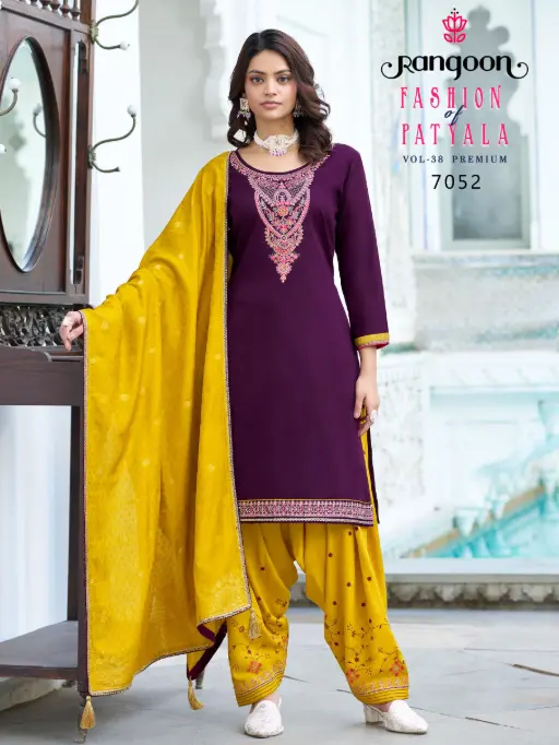 Rangoon Fashion Vol 38 Premium Patiala Salwa Suit Colletiocn - Image 3