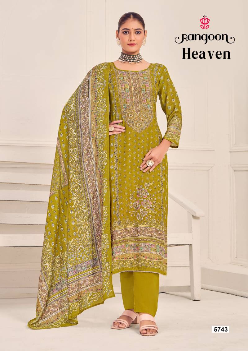 Rangoon Heaven Masleen Wholesale Kurti Bottom With Dupatta - Image 3