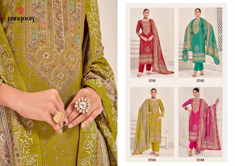 Rangoon Heaven Masleen Wholesale Kurti Bottom With Dupatta - Image 5