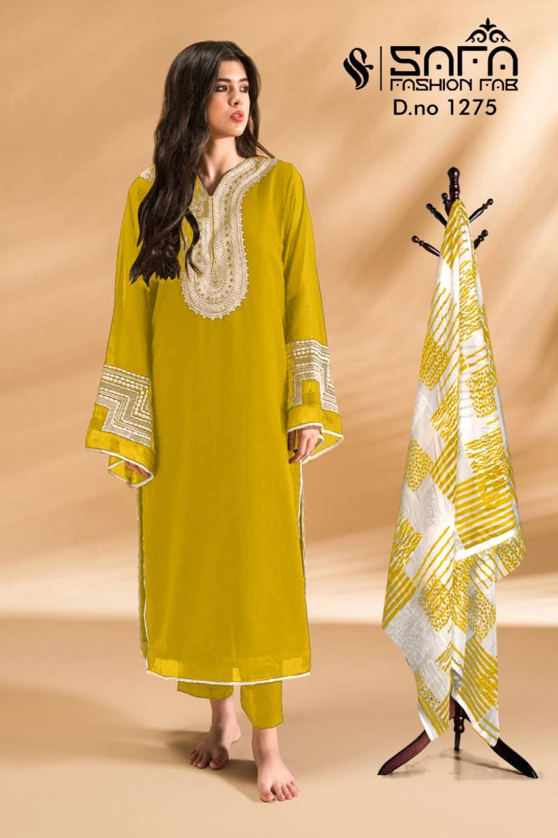 Safa Fashion Fab 1275 Wholesale Readmade Pakistani Suit Catalog - Image 4