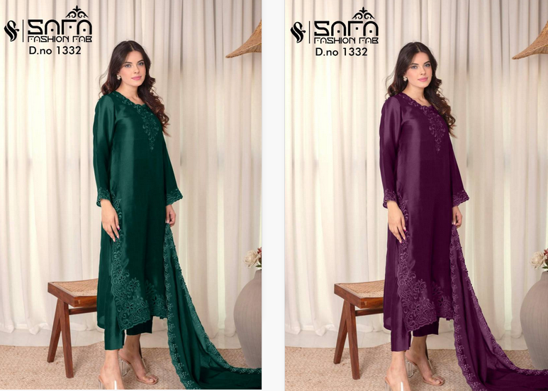 Safa Fashion Fab 1332 Cotton Wholesale Pakistani Suit Collection - Image 5