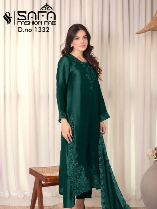 Safa Fashion Fab 1332 Cotton Wholesale Pakistani Suit Collection